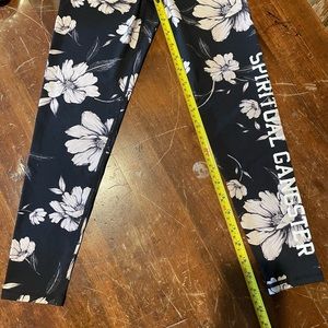 Kids size 12 SPIRITUAL GANGSTER floral leggings. NWOT Never worn. Pet/smoke free